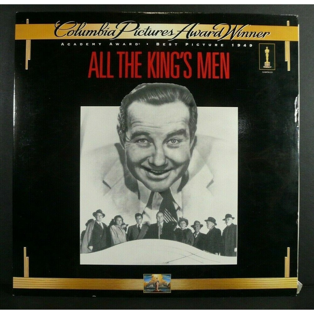 All The King's Men - Broderick Crawford, John Ireland 1949 - Laser Disc